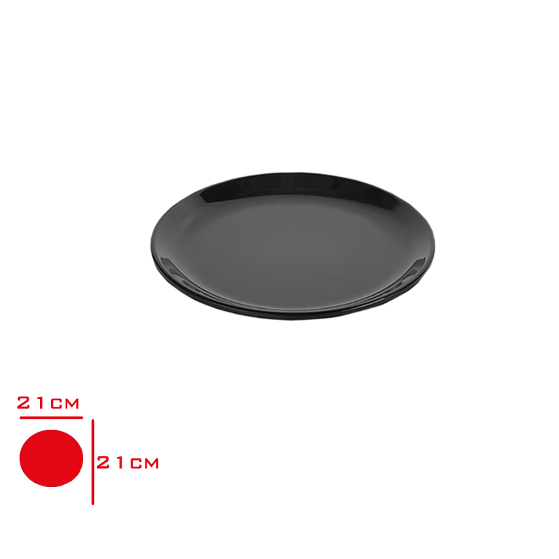 ATLAS ENT SERVIS TABAK SIYAH 21 CM S321