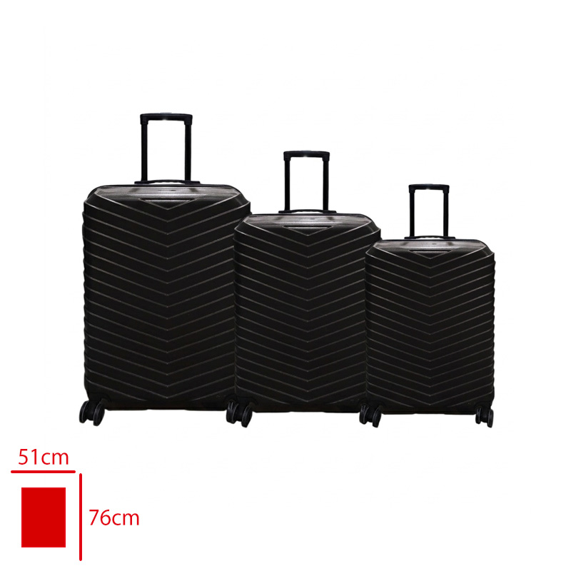 G-MAX VALIZ 3 LU SET SIYAH