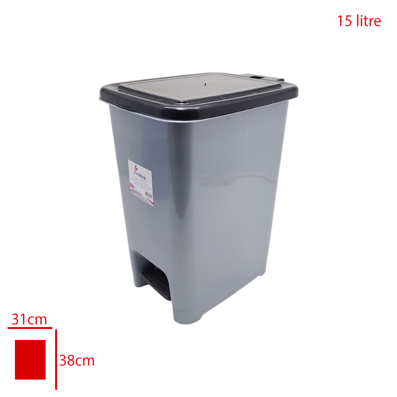 ZAMBAK PEDALLI COP KOVASI SLIM 15 LT ZP-421