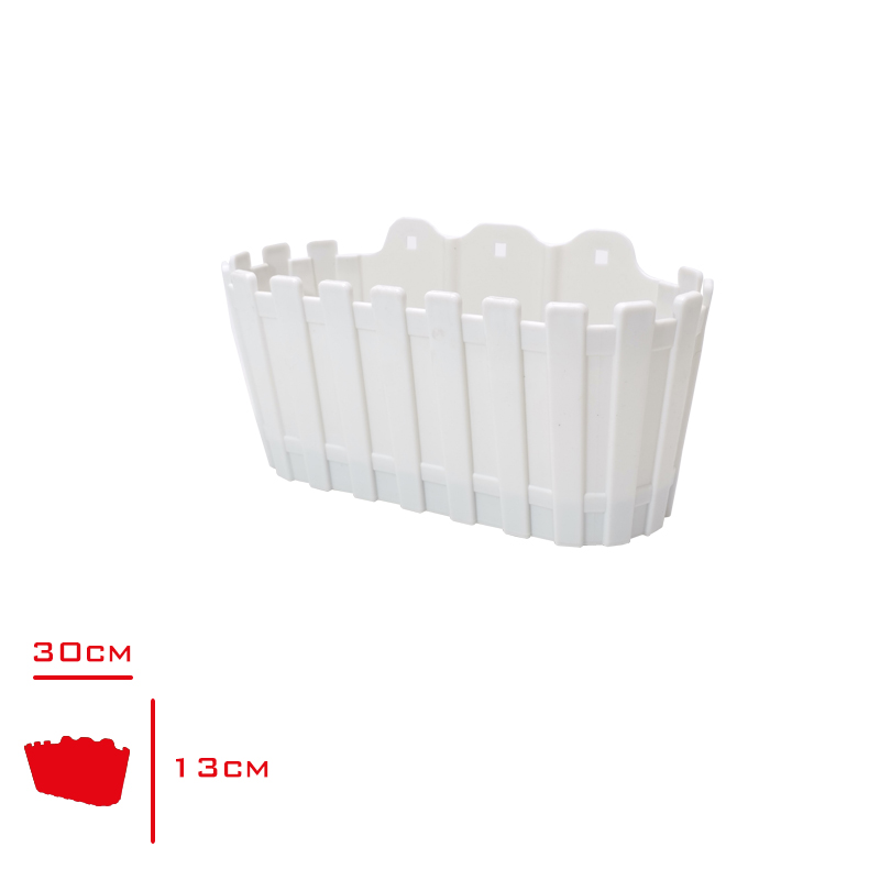 POLIWORK DUVAR SAKSI AKASYA 30 CM BEYAZ A-D30BY
