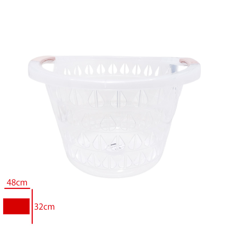 MERDEM CAMASIR SEPETI DAMLA YUVARLAK SEFFAF MRD-351