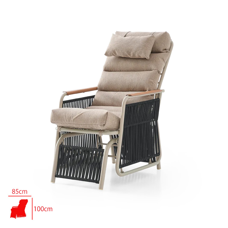 PAFFIA SPACE SWING SALLANIR KOLTUK METAL KREM