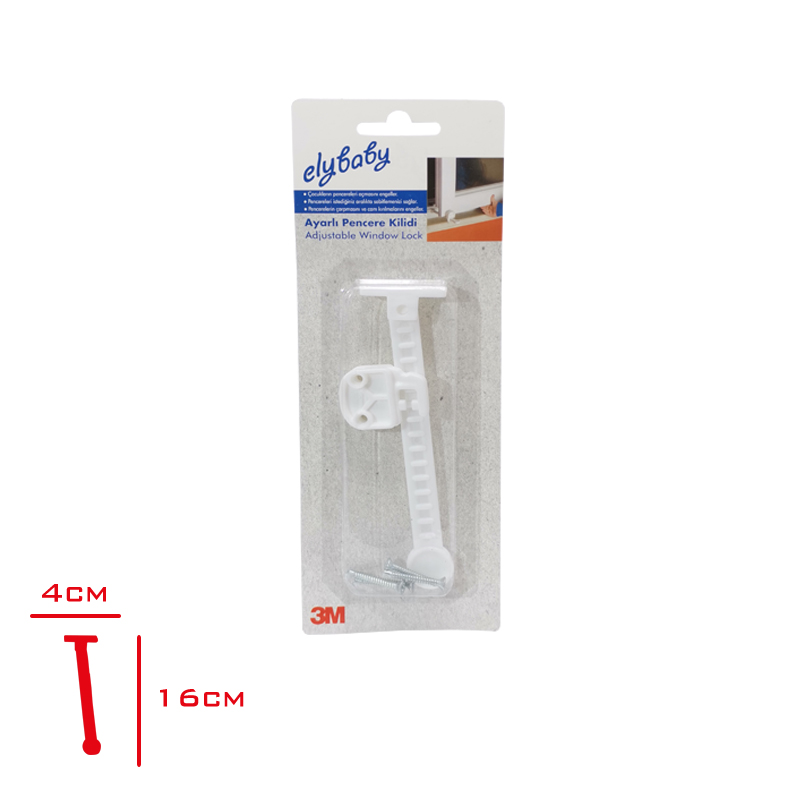 AYARLI PENCERE KILIDI BEYAZ 987