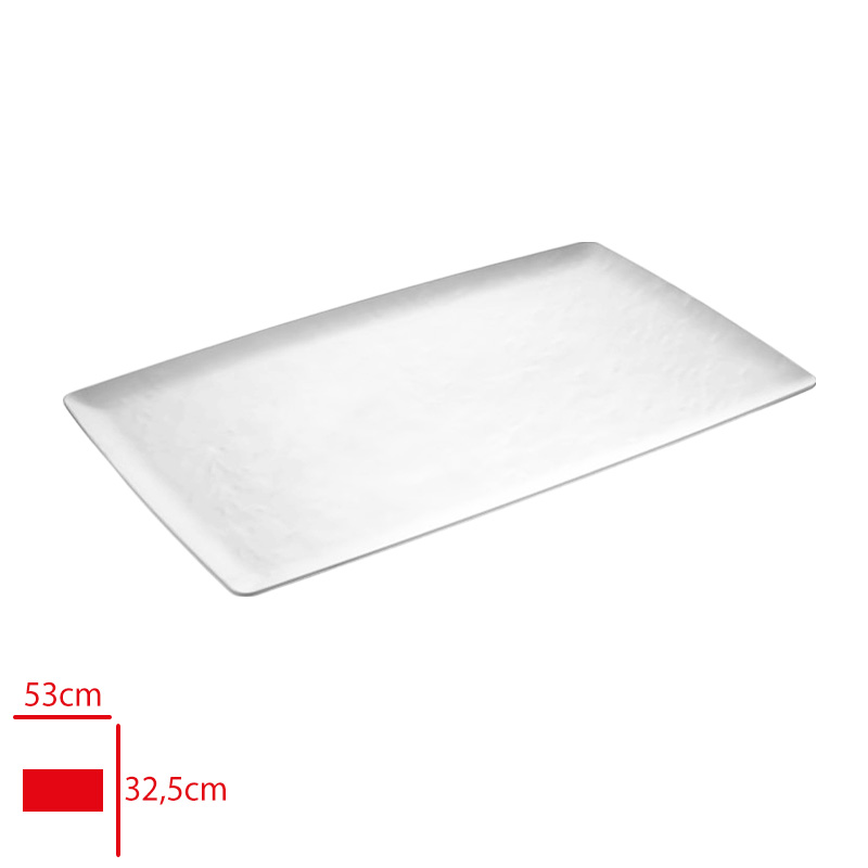 ATLAS ACIK BUFE SUNUM ROYAL BEYAZ MAT 53X32,5 CM 464