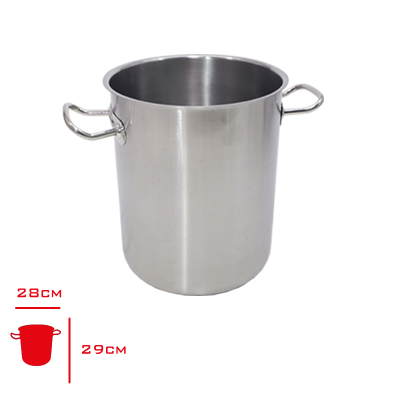 ULUTAS SILINDIRIK TENCERE TABANSIZ KAPAKLI 28*28 CM END-STK-005