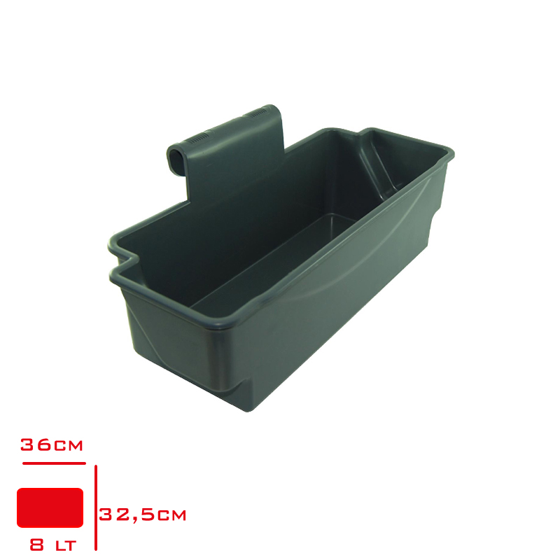 UCTEM TEMIZLIK ARABASI SEPETI 8 LT SS780