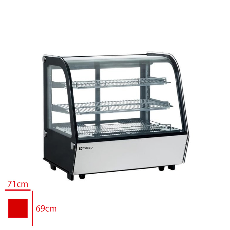 VOSCO TEZGAH USTU SOGUTMALI VITRIN DOLABI VFTW-120L