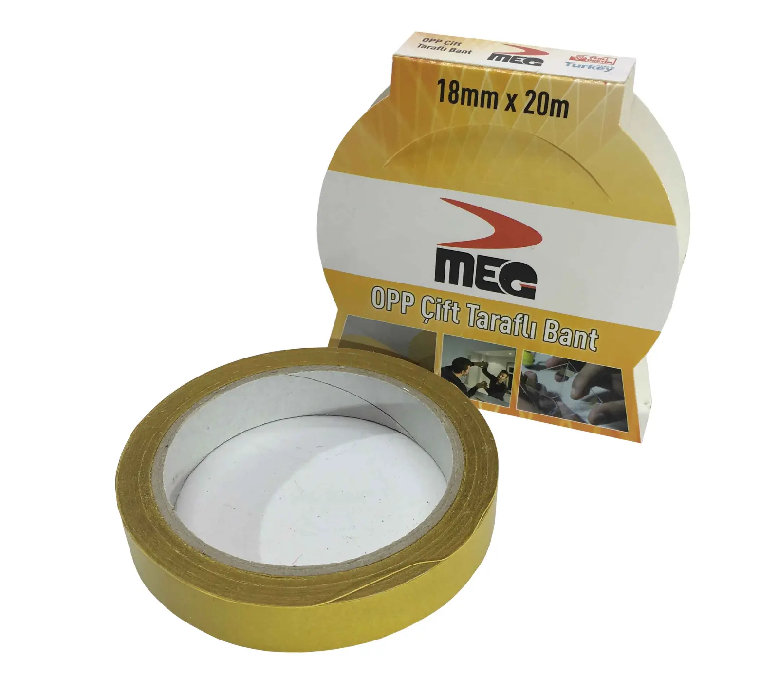 MEG CIFT TARAFLI MONTAJ BANT OPP INCE SEFFAF HALI BANDI 18*20 MT