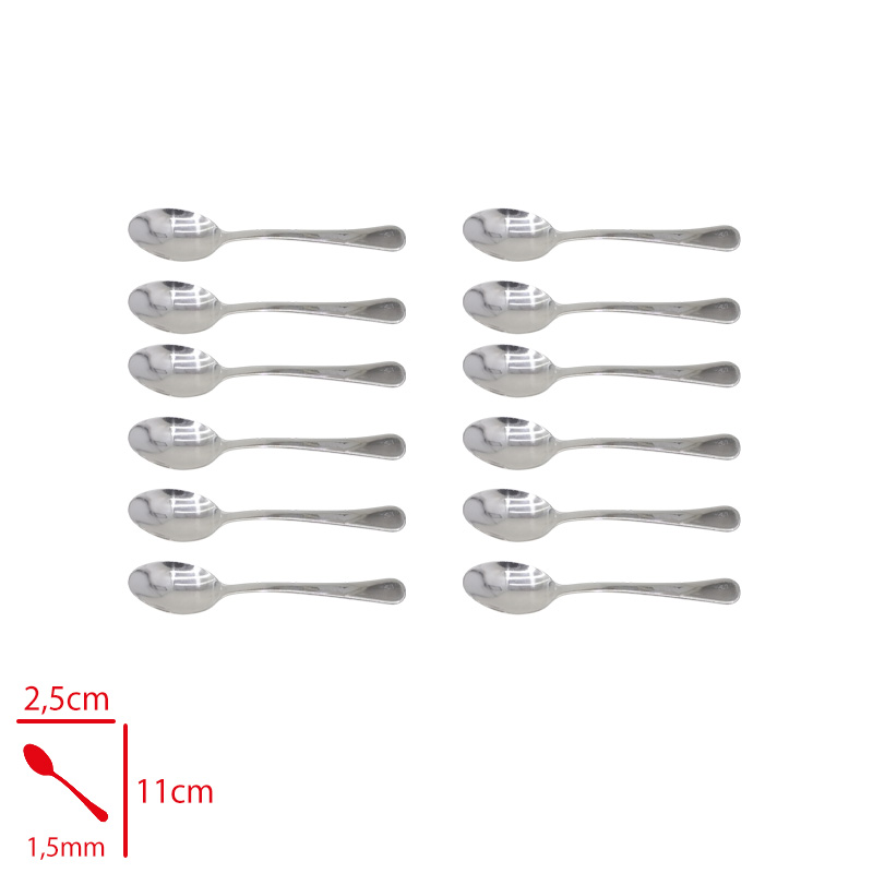 KILICLAR DEFNE CAY KASIGI 12 LI 1,5 MM 304