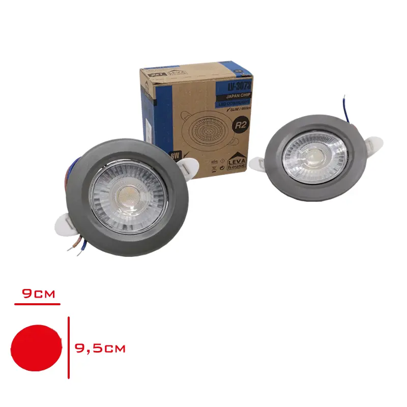 SIVA ALTI DOWNLIGHT SPOT 3IN1 ISIK GRI CERCEVE 2 LI 6W LV-3073 / 3IN1G
