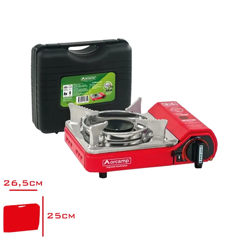 ORCAMP PORTATIF OCAK TEKLI MINI GAZ STOP EMNIYETLI CK-506
