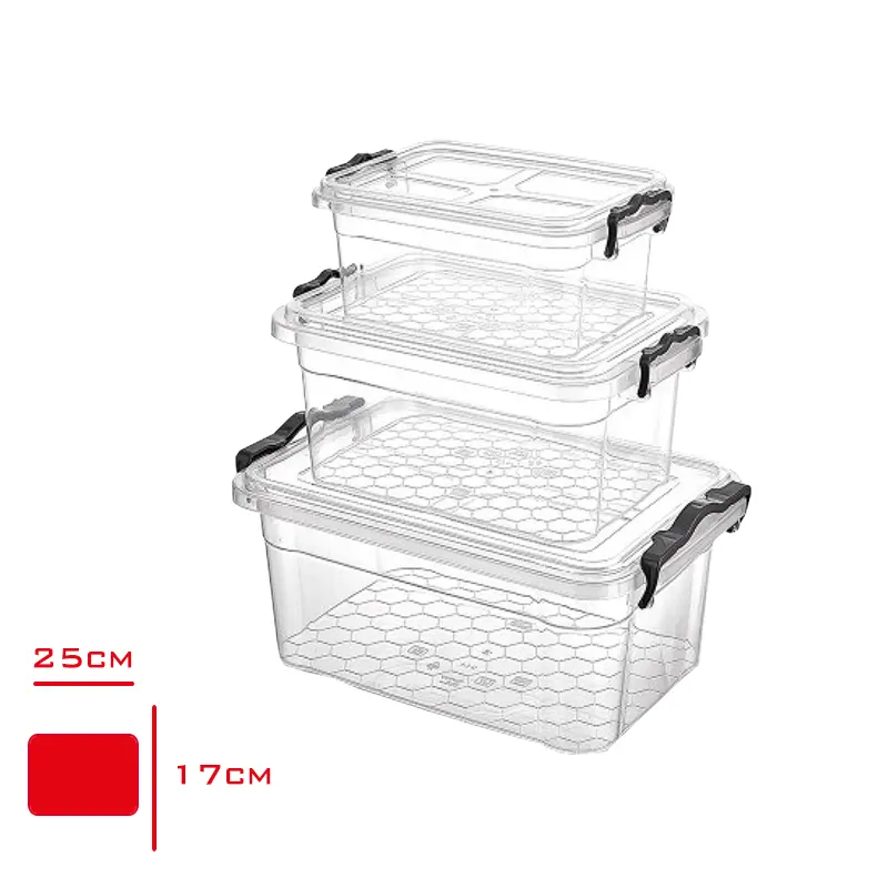 MERDEM KILER SAKLAMA KABI SET (0,80 LT+1,70 LT+3 LT) MRD-002
