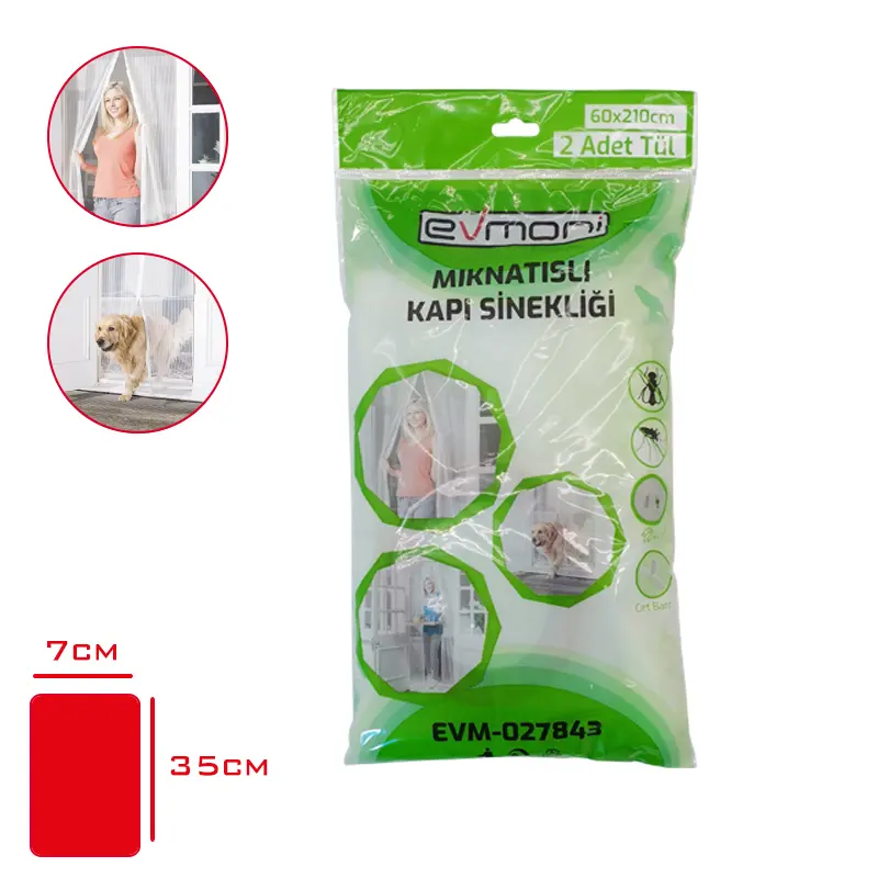 EVMONI KAPI SINEKLIGI MIKNATISLI 2 PRC 60*210 CM EVM-027843