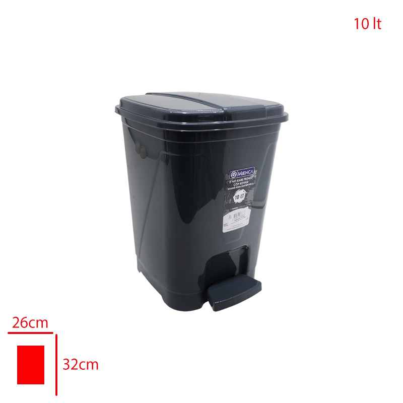 MERDEM PEDALLI COP KOVASI KARE EKO IC KOVASIZ 2 NO 10 LT MRD-122/MRD-149