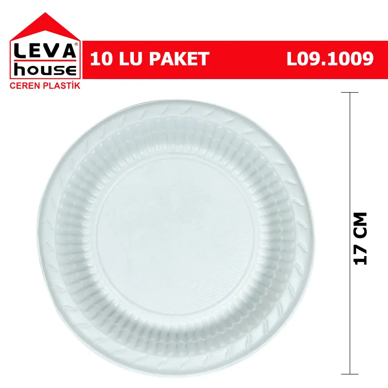 TABAK 17 CM 10 LU TEK KULLANIMLIK L09.1009