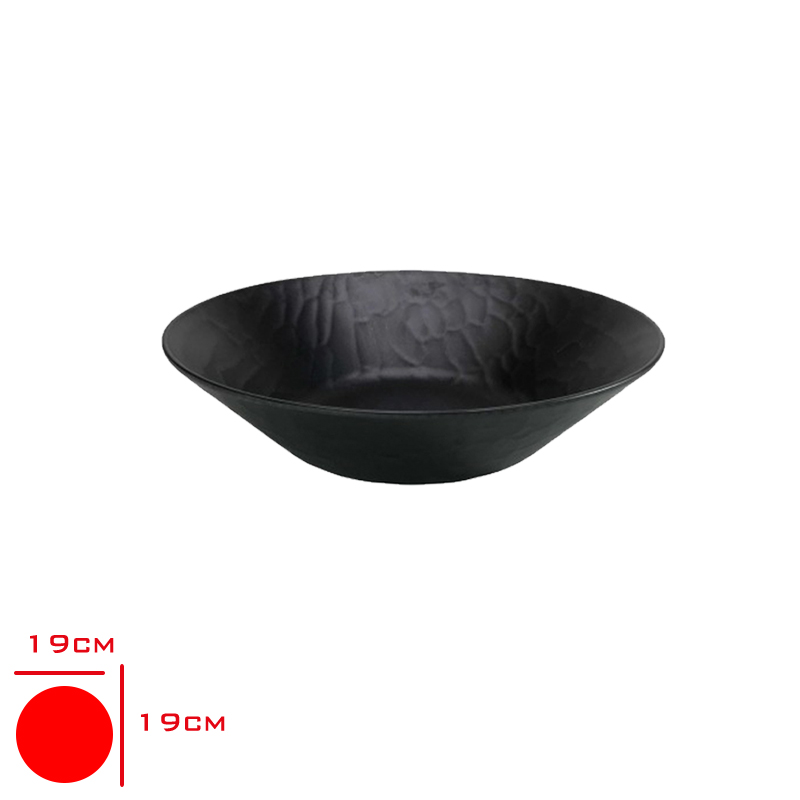 TRIA PORELIN ROLYEFLI KASE SIYAH 19 CM TR387