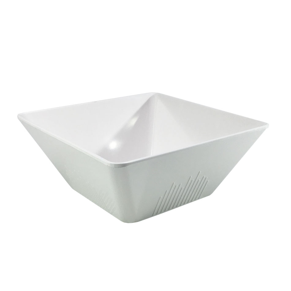 ATLAS ACIK BUFE KASE KARE BEYAZ 24X24 CM 727