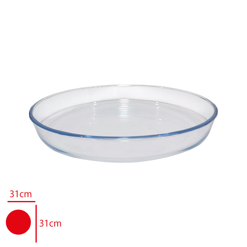 BORART CAM FIRIN TEPSI YUVARLAK SADE BUYUK 45214