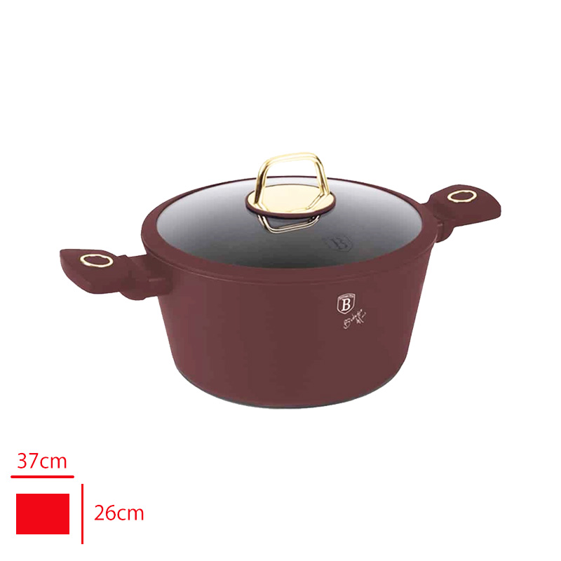 BERLINGER HAUS DERIN TENCERE 24 CM BORDO 8041 3,2 MM