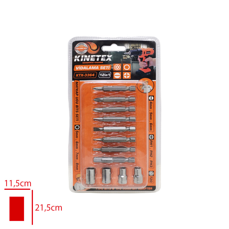 KNITEX VIDALAMA UC SETI BITS 12 LI KTX-3364