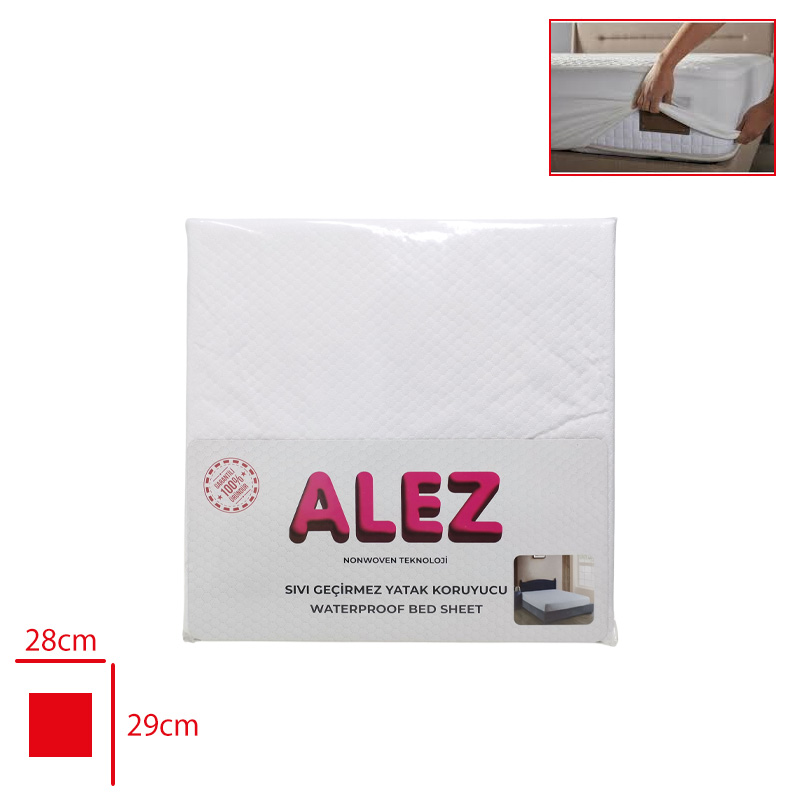 ALEZ FITTED TEK KISLIK 100*200