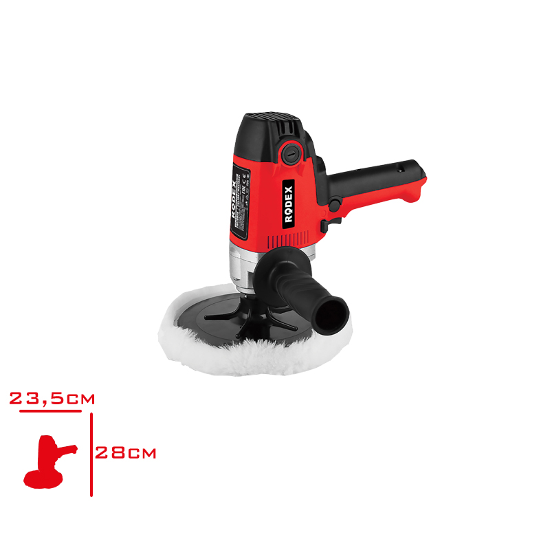 RODEX POLISAJ MAKINESI ELEKTRIKLI 1200 WATT YAN TUTACAK RDX147