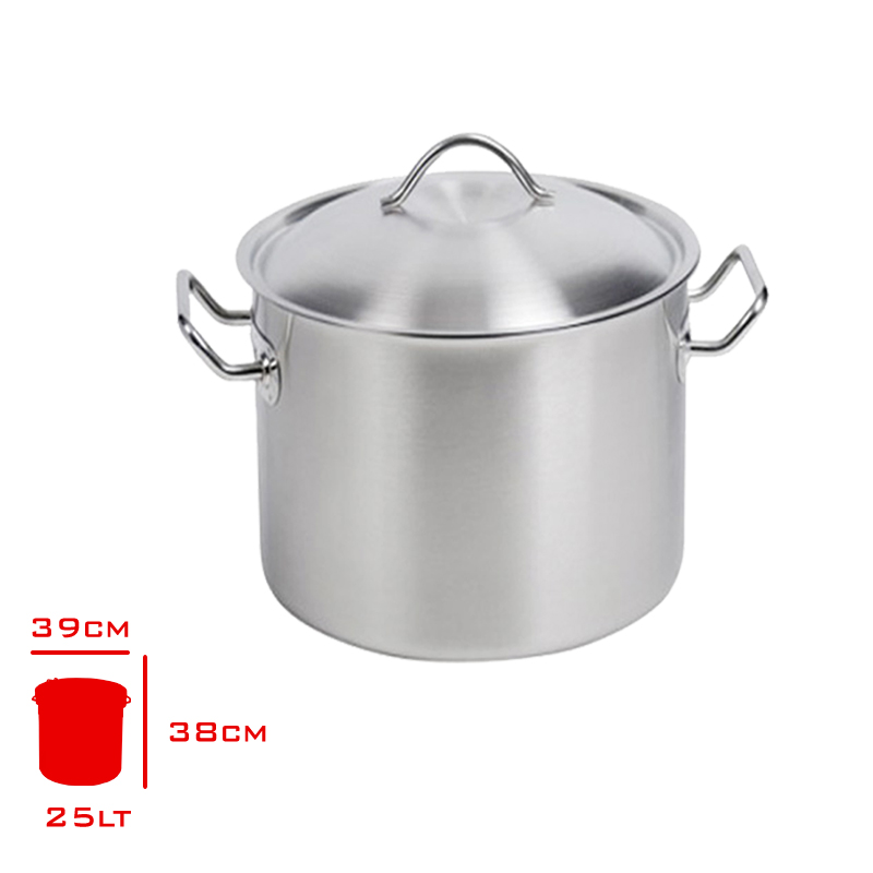 YURUK SILINDIR TENCERE KAPAKLI 25 LT 32X32 CM 10413232