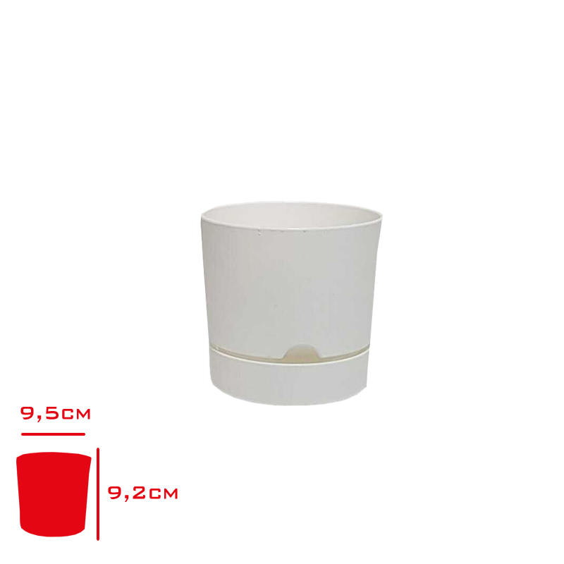 POLIWORK SAKSI BEGONYA 9 CM BEYAZ B-9BY
