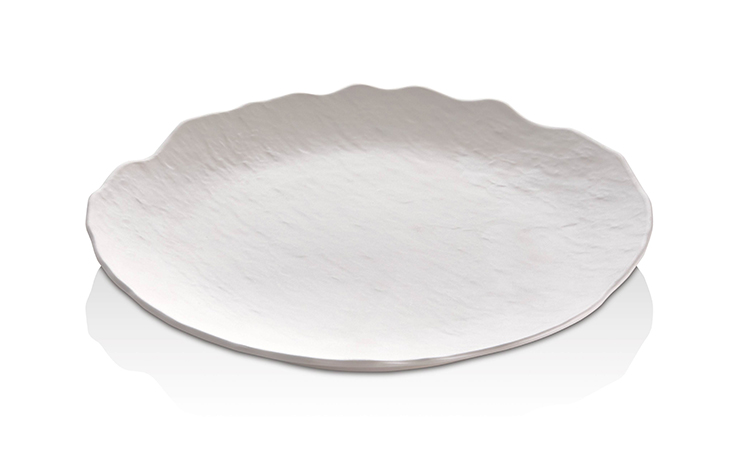 ATLAS ACIK BUFE SUNUM YUVARLAK BEYAZ MAT 24 CM B791