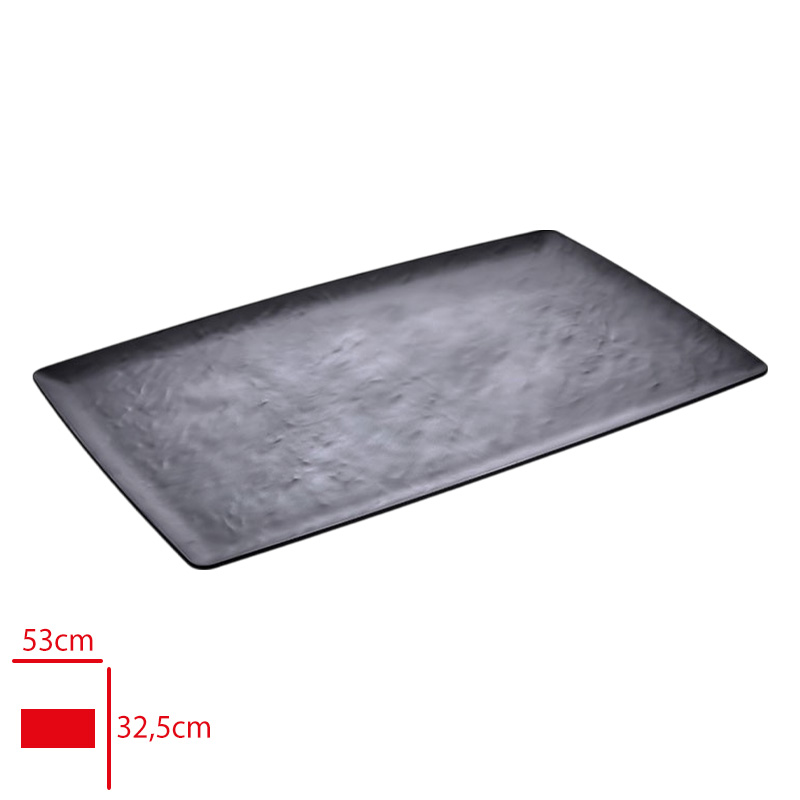 ATLAS ACIK BUFE SUNUM ROYAL SIYAH MAT 53X32,5 CM S464