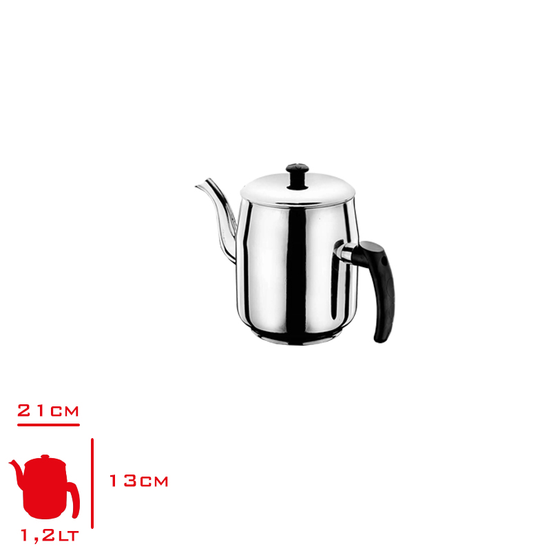 ULUTAS KAHVECI DEMLIK NO:1 1,20 LT 304 END-DML-011