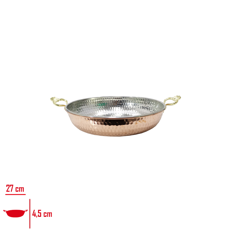 BAKIR SAHAN 20 CM CIFT KULPLU EKO