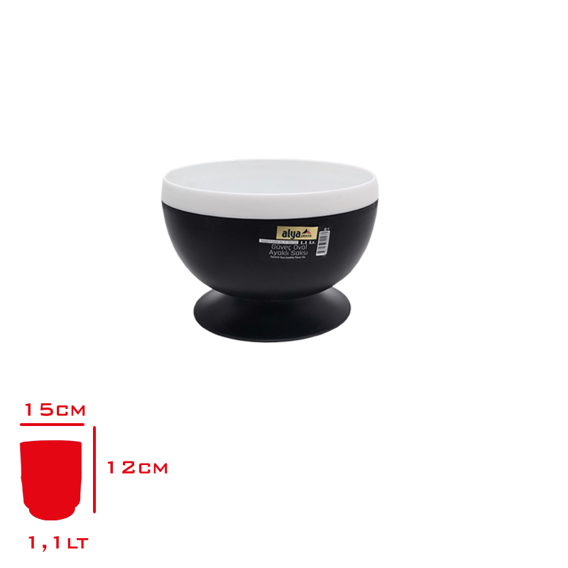 ALYA SAKSI GUVEC OVAL AYAKLI 1,1 LT ALY-10/22