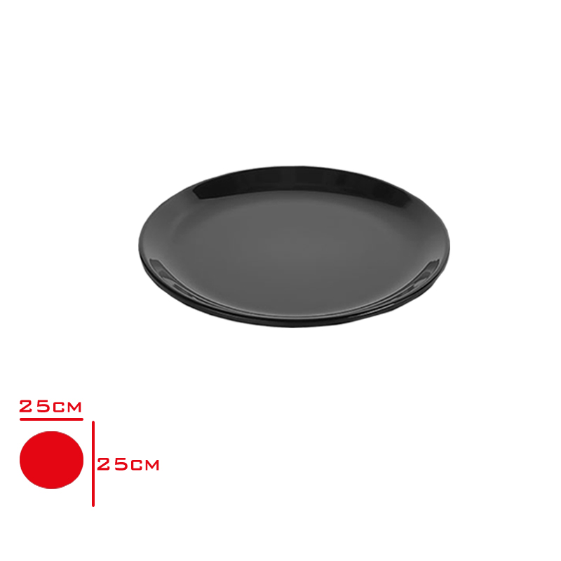 ATLAS ENT SERVIS TABAK SIYAH 25 CM S325