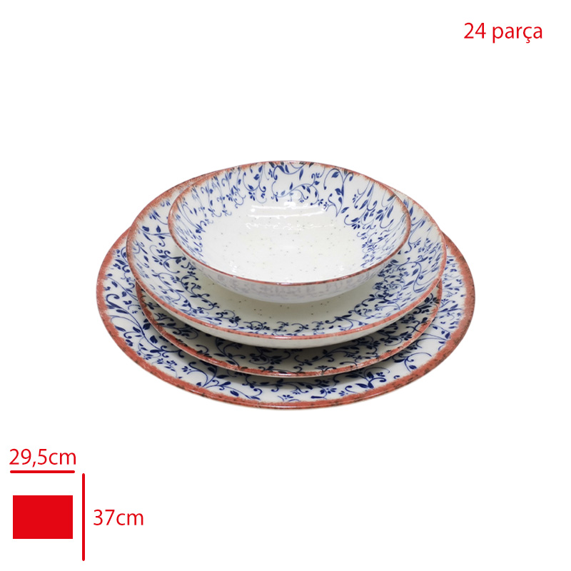 GURAL GBS ATINA YEMEK TAKIMI 24 PARCA ELEGANT GBSATN24KY4E30221