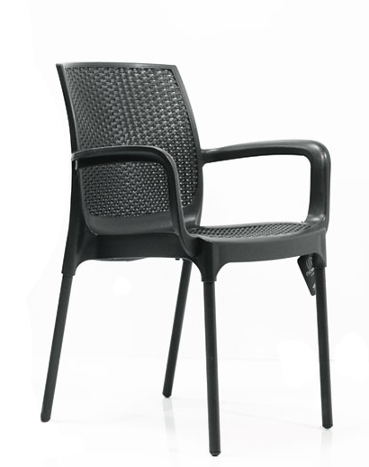 NOVUSSI KOLTUK SUNSET RATTAN ALUMINYUM AYAK ANTRASIT R008-046