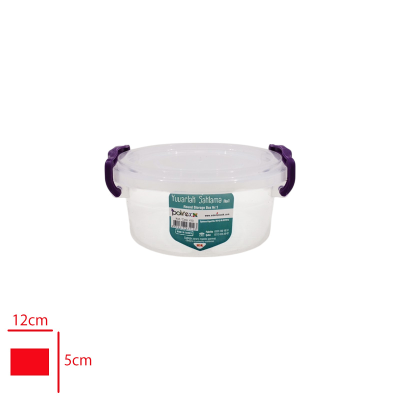ERDEM SAKLAMA KABI YUVARLAK 1 NO 300 ML 410