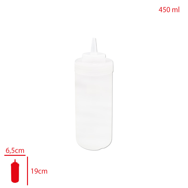 BORA MAYONEZ & KETCAP SISE KAPAKLI 450 ML SEFFAF BO-2111