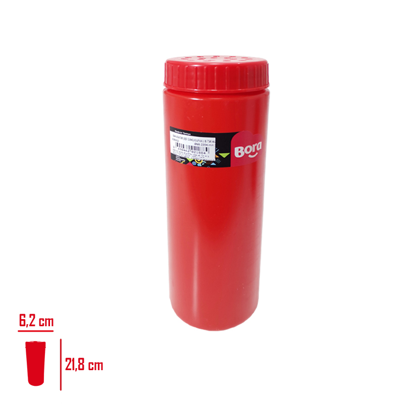 BORA BAHARATLIK SISE GENIS KAPAKLI 700 ML KIRMIZI BO-2188