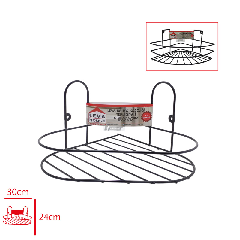 BANYO KOSE TEKLI SIYAH LV-2780