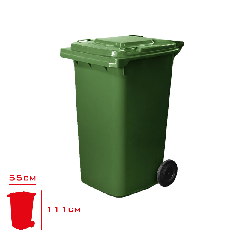 TEMA KONTEYNER 240 LT YESIL