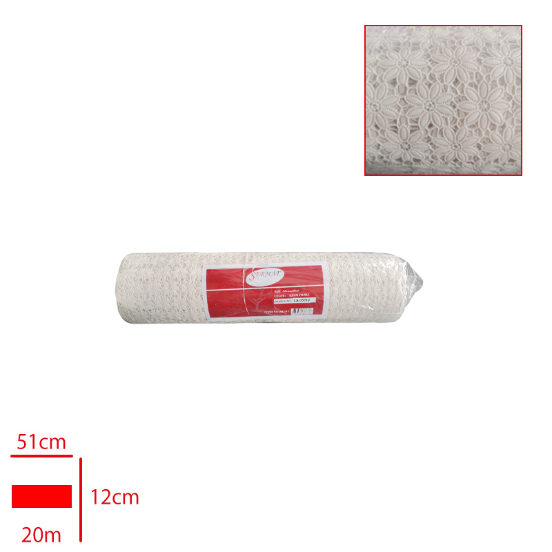 SERMAT RAF ORTUSU DANTEL FILMLI KREM 50 CM*20 MT RF02
