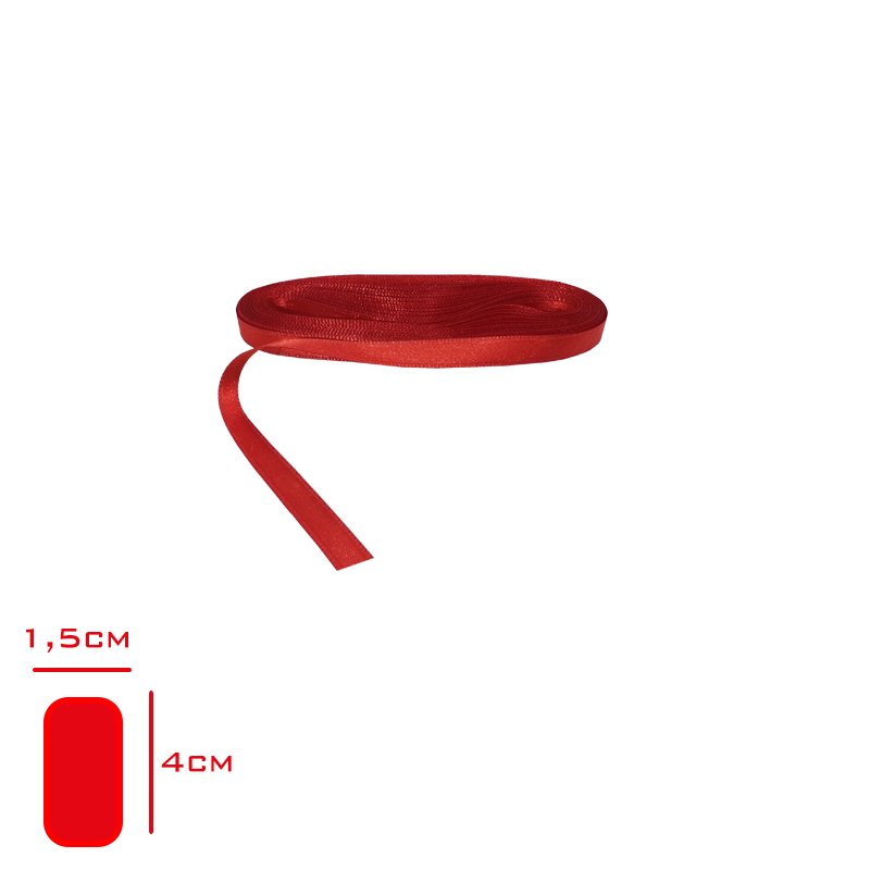 KURDELE 10 MM 10 MT KIRMIZI