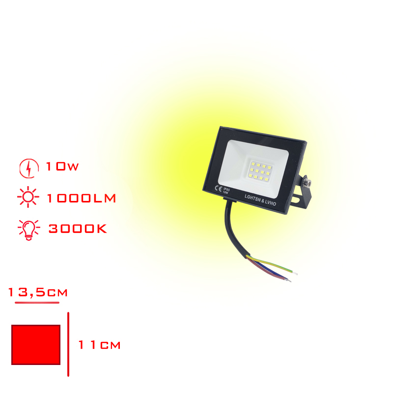 PROJEKTOR LED SLIM 10W SARI ISIK LV-3144 / 3