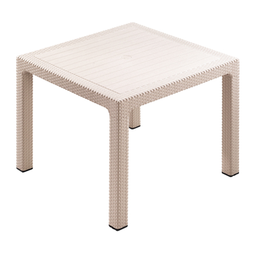 NOVUSSI MASA CLASSI RATTAN 90*90 CAMSIZ CAPPUCCINO R001-042