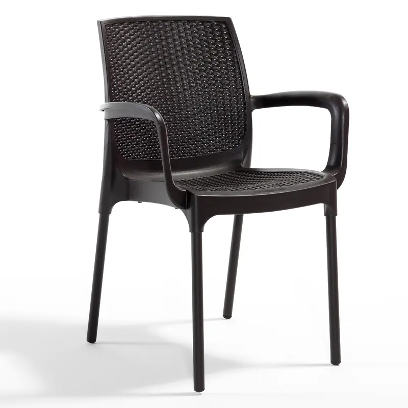 NOVUSSI KOLTUK SUNSET RATTAN ALUMINYUM AYAK KAHVERENGI R008-004