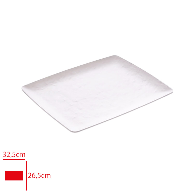 ATLAS ACIK BUFE SUNUM ROYAL BEYAZ MAT 32,5X26,5 CM 462