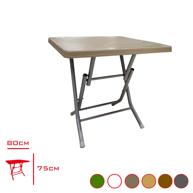 FLORYA MASA EKO KATLANIR 80*80 FOCA TEAK/CAPPUCCINO/KAHVERENGI/ANTRASIT/YESIL