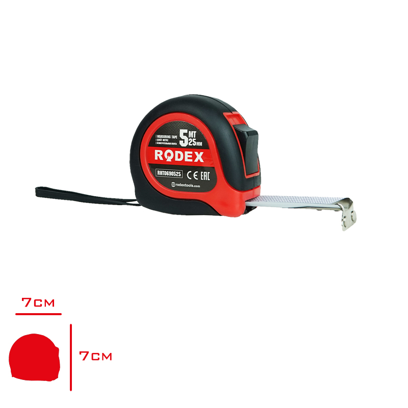 RODEX SERIT METRE MIKNATISLI 5*25 MM RHT0901191525/MTPD0529