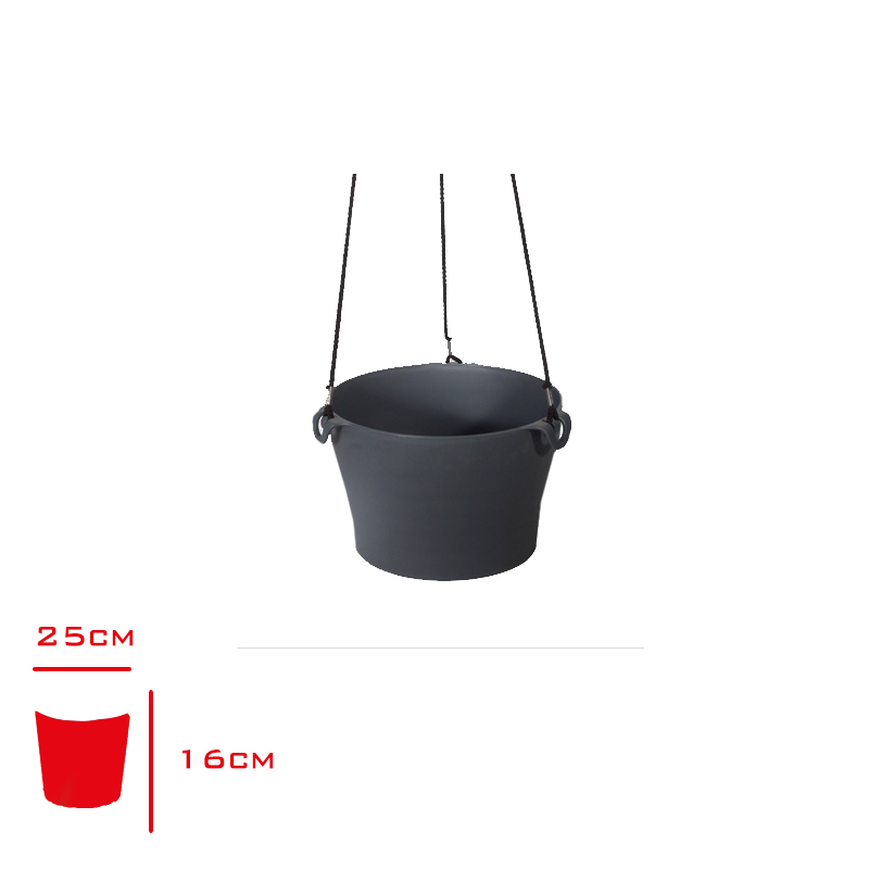 POLIWORK MAKROME SAKSI MANOLYA 24 CM ANTRASIT MM-24AN